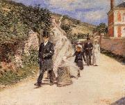 Theodore Robinson The Wedding March oil on canvas